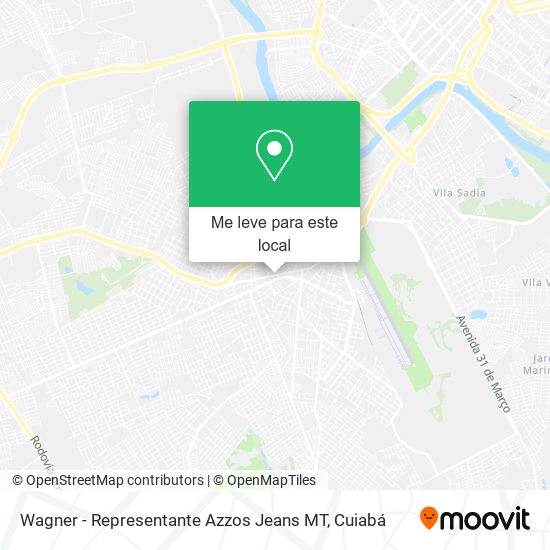 Wagner - Representante Azzos Jeans MT mapa