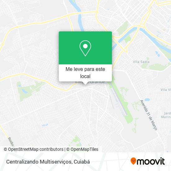 Centralizando Multiserviços mapa