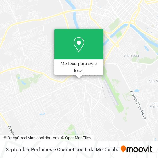 September Perfumes e Cosmeticos Ltda Me mapa
