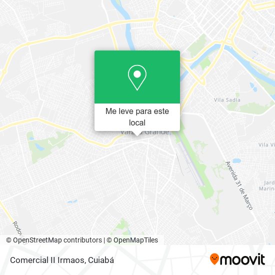 Comercial II Irmaos mapa