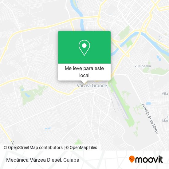 Mecânica Várzea Diesel mapa