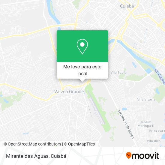 Mirante das Aguas mapa