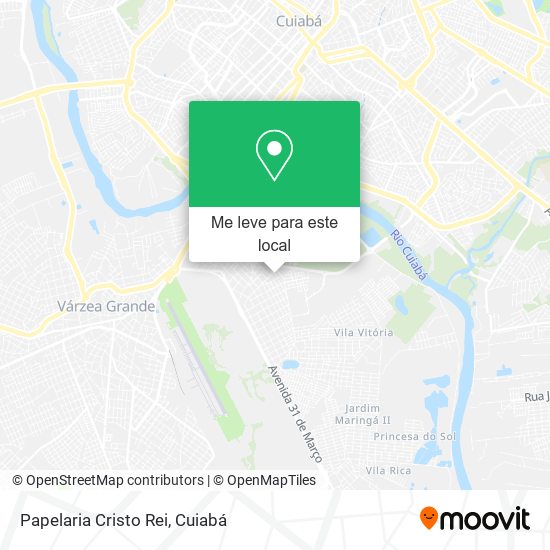 Papelaria Cristo Rei mapa