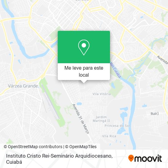 Instituto Cristo Rei-Seminário Arquidiocesano mapa