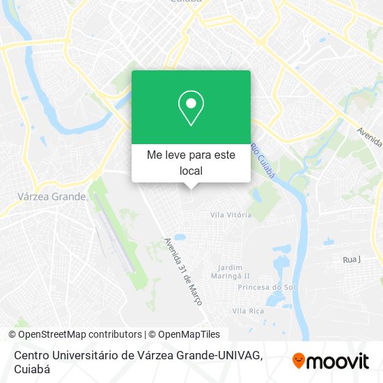 Centro Universitário de Várzea Grande-UNIVAG mapa