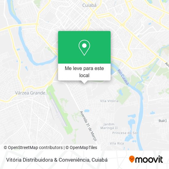 Vitória Distribuidora & Conveniência mapa