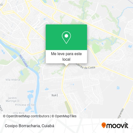 Coxipo Borracharia mapa