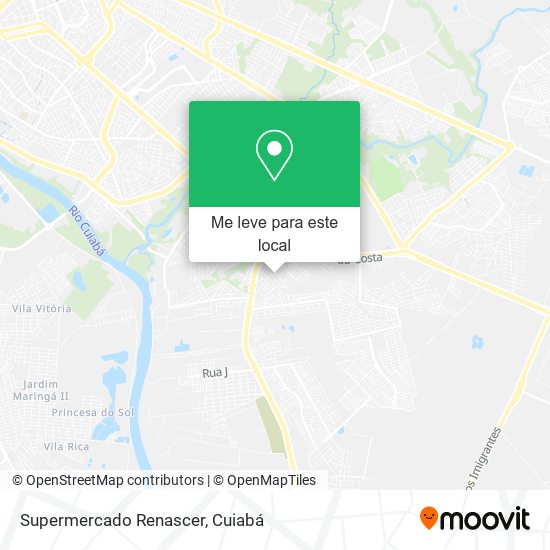 Supermercado Renascer mapa