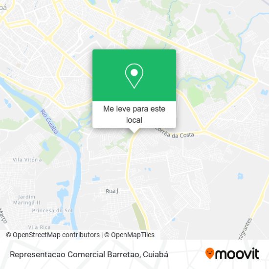 Representacao Comercial Barretao mapa