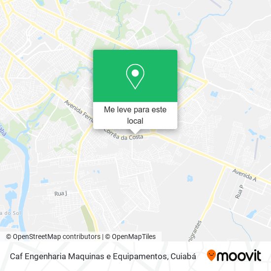 Caf Engenharia Maquinas e Equipamentos mapa