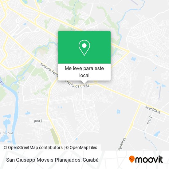 San Giusepp Moveis Planejados mapa