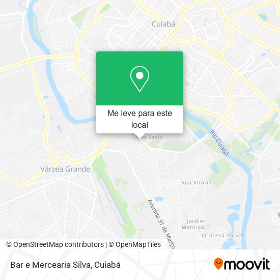 Bar e Mercearia Silva mapa