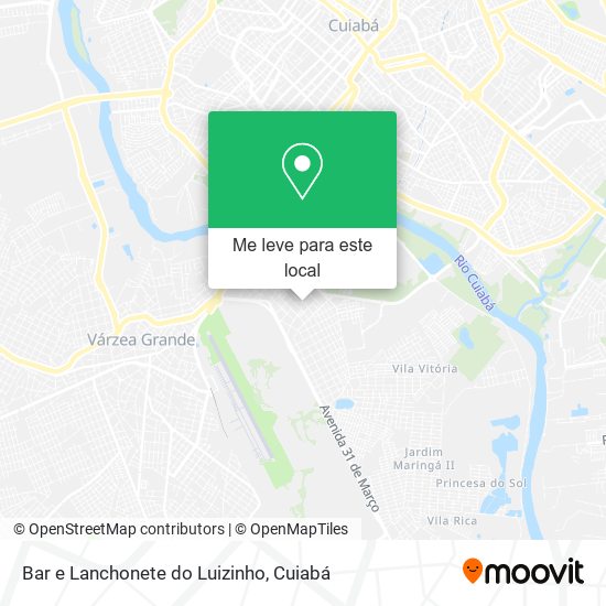 Bar e Lanchonete do Luizinho mapa