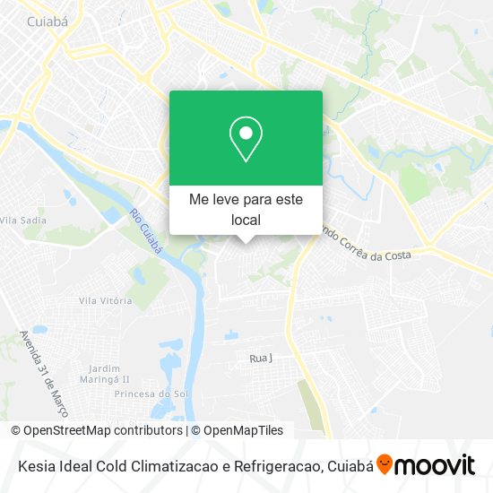 Kesia Ideal Cold Climatizacao e Refrigeracao mapa