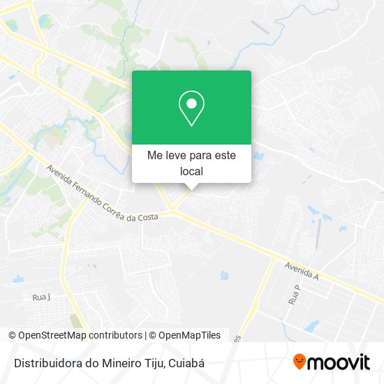 Distribuidora do Mineiro Tiju mapa