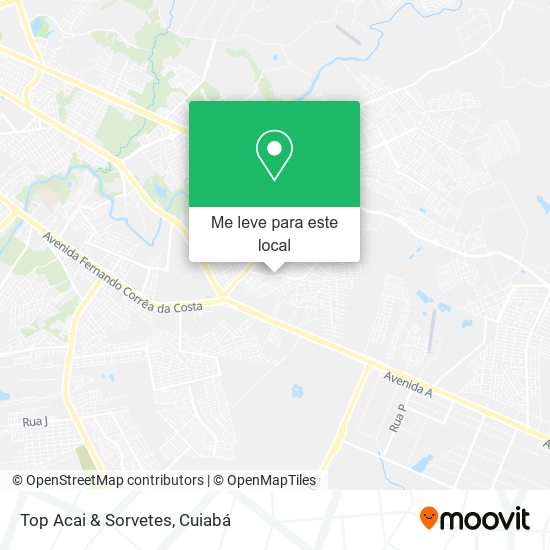 Top Acai & Sorvetes mapa