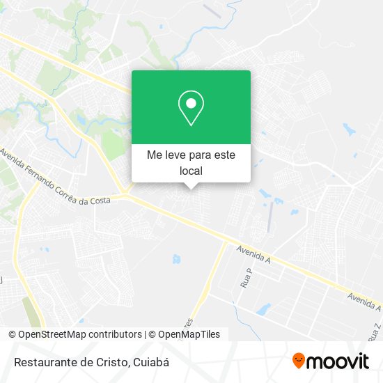 Restaurante de Cristo mapa