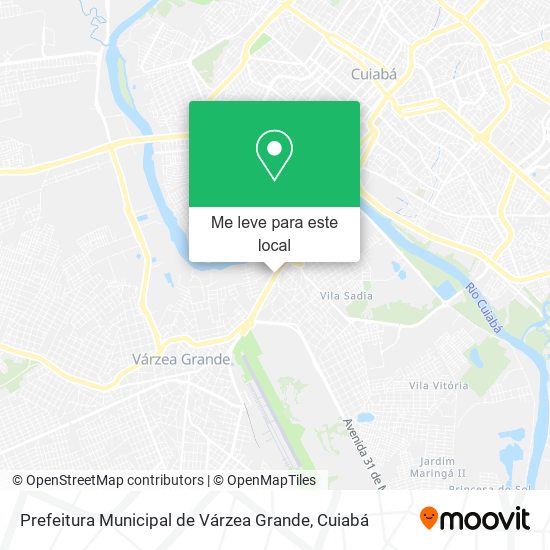 Prefeitura Municipal de Várzea Grande mapa
