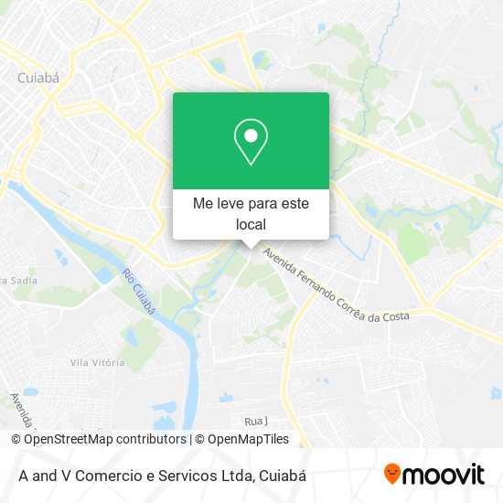 A and V Comercio e Servicos Ltda mapa