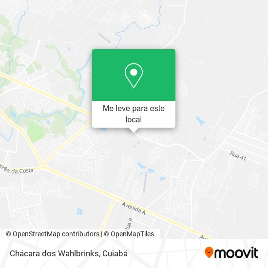 Chácara dos Wahlbrinks mapa