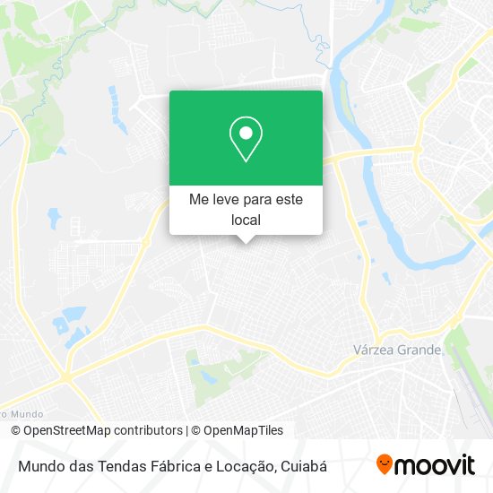 Mundo das Tendas Fábrica e Locação mapa