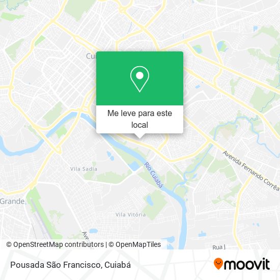 Pousada São Francisco mapa