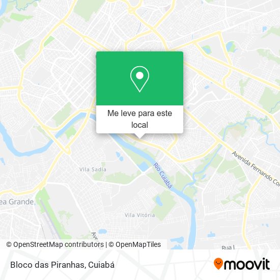 Bloco das Piranhas mapa