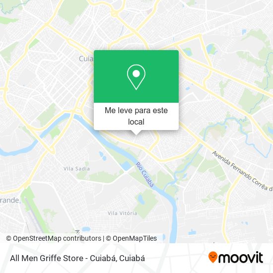 All Men Griffe Store - Cuiabá mapa