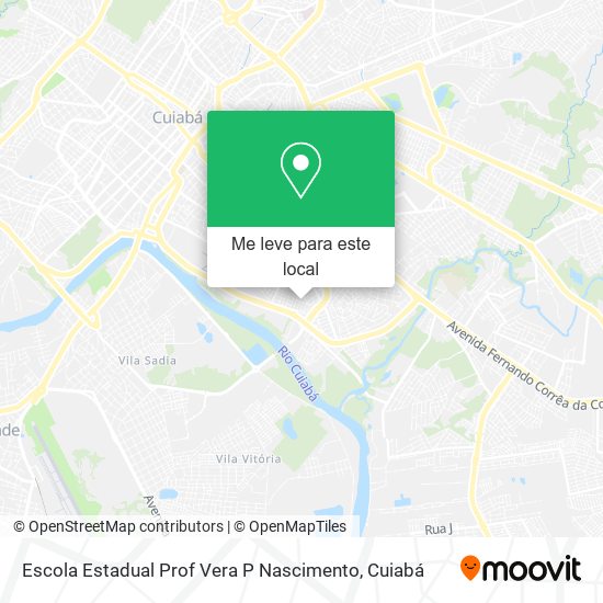 Escola Estadual Prof Vera P Nascimento mapa