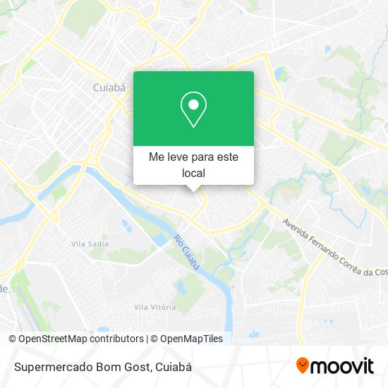 Supermercado Bom Gost mapa