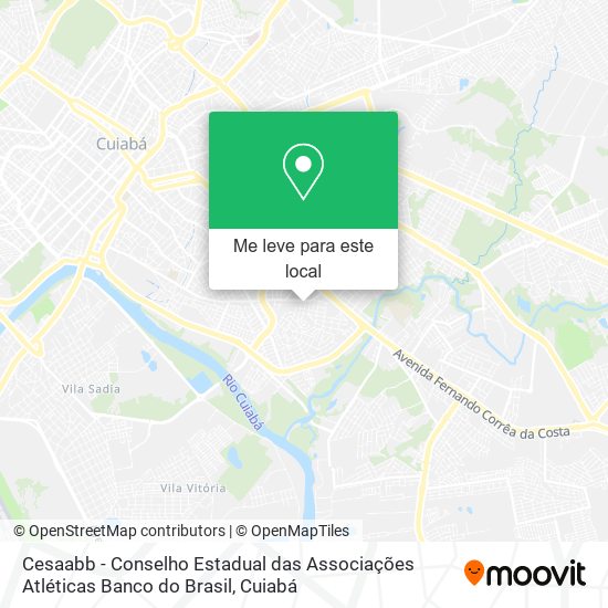 Cesaabb - Conselho Estadual das Associações Atléticas Banco do Brasil mapa