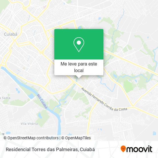 Residencial Torres das Palmeiras mapa