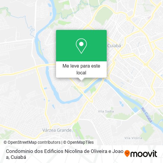 Condominio dos Edificios Nicolina de Oliveira e Joao a mapa