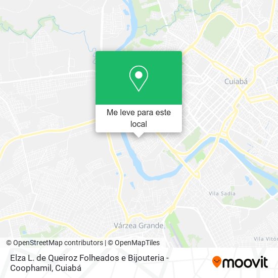 Elza L. de Queiroz Folheados e Bijouteria - Coophamil mapa