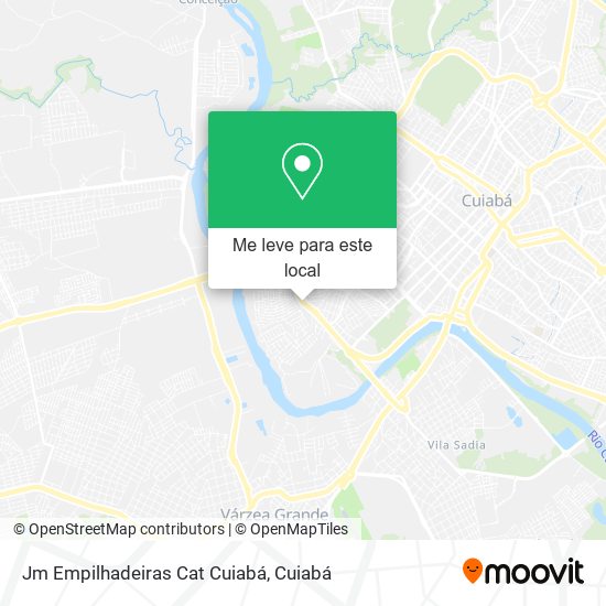 Jm Empilhadeiras Cat Cuiabá mapa