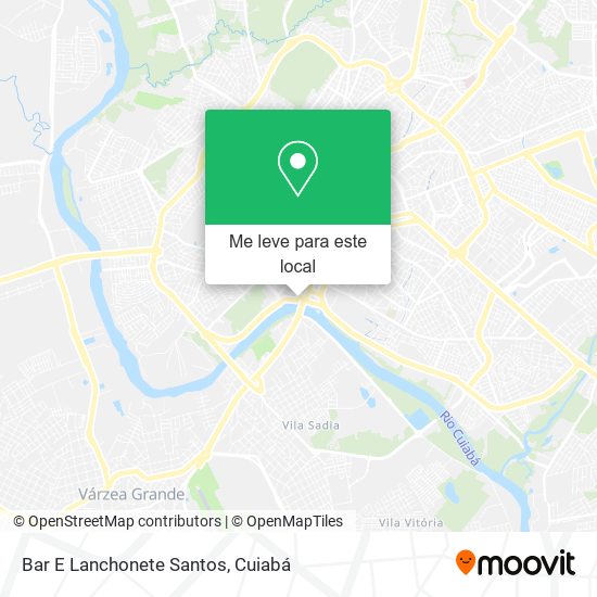 Bar E Lanchonete Santos mapa