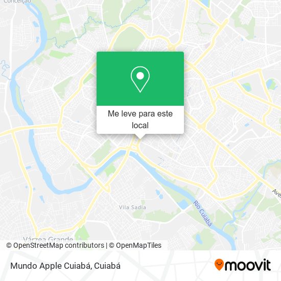 Mundo Apple Cuiabá mapa