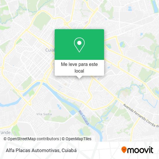 Alfa Placas Automotivas mapa