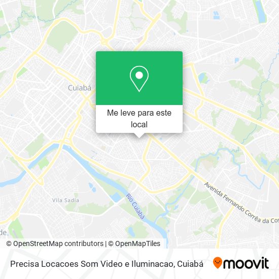 Precisa Locacoes Som Video e Iluminacao mapa