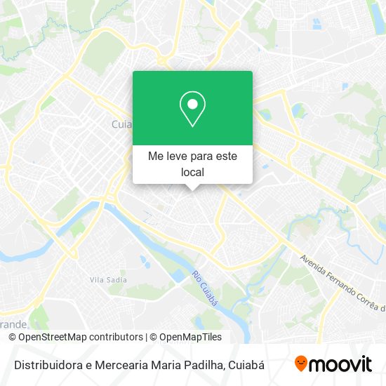 Distribuidora e Mercearia Maria Padilha mapa