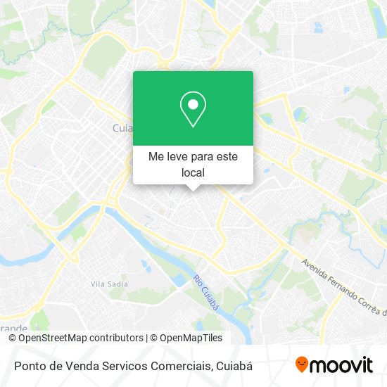 Ponto de Venda Servicos Comerciais mapa