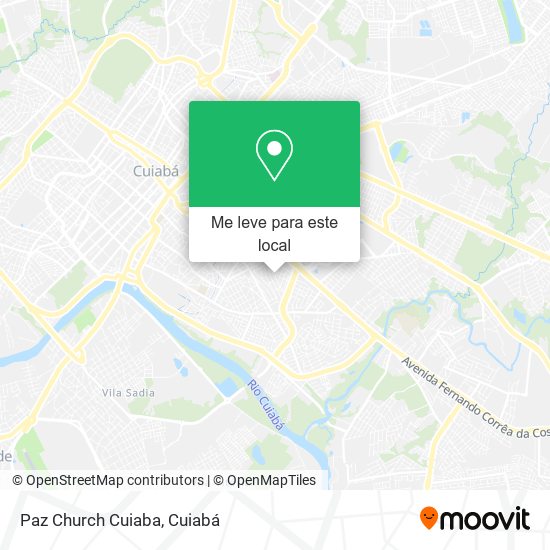 Paz Church Cuiaba mapa