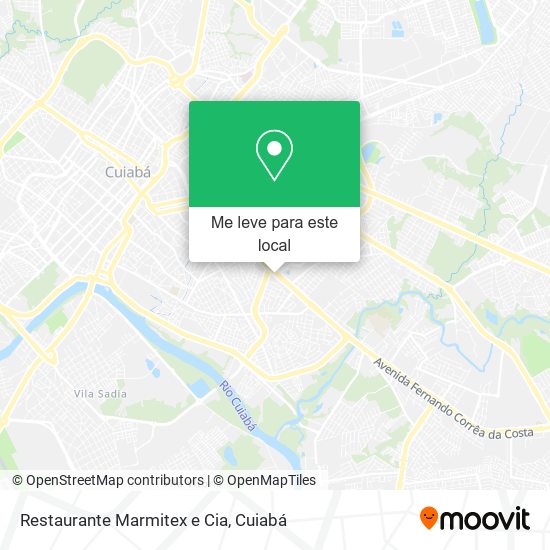 Restaurante Marmitex e Cia mapa