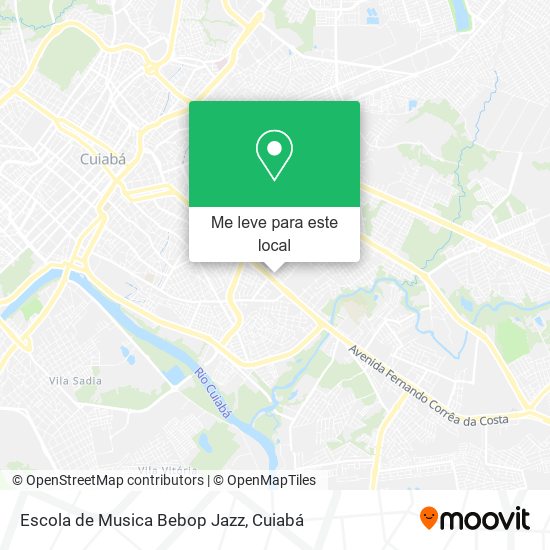 Escola de Musica Bebop Jazz mapa