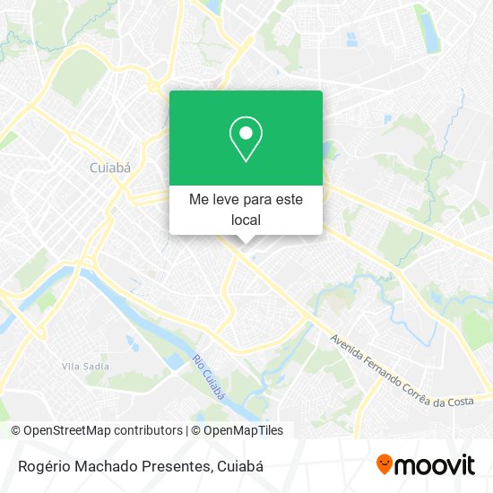 Rogério Machado Presentes mapa