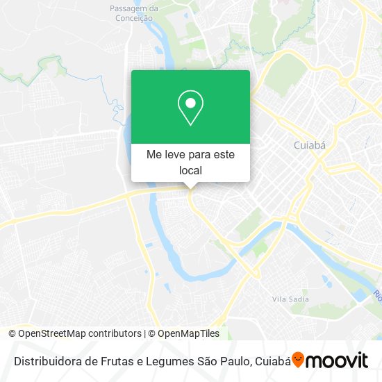 Distribuidora de Frutas e Legumes São Paulo mapa