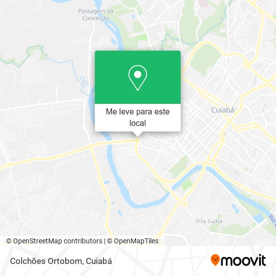 Colchões Ortobom mapa