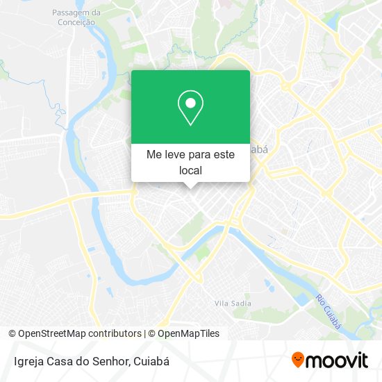 Igreja Casa do Senhor mapa