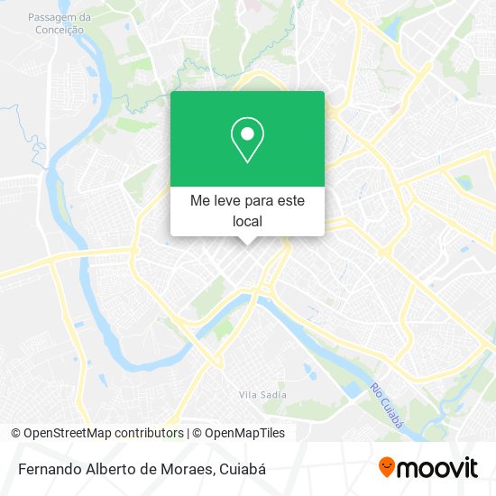 Fernando Alberto de Moraes mapa