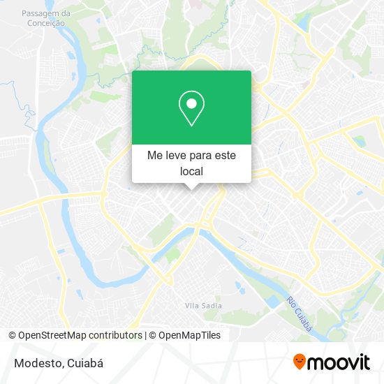 Modesto mapa